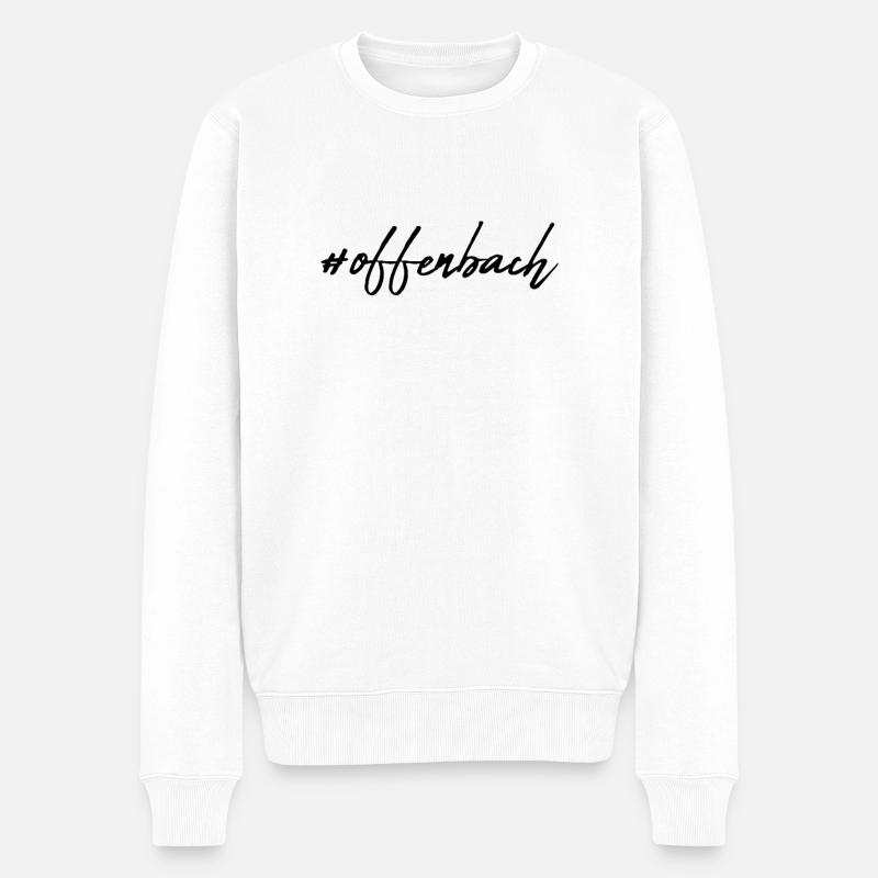 Offenbach - Männer Premium Bio Pullover - Weiß