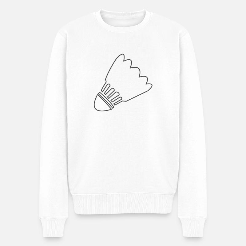 Federball - Männer Premium Bio Pullover - Weiß