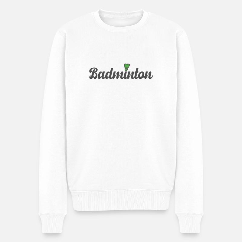 Badminton - Pull Premium bio Homme - blanc