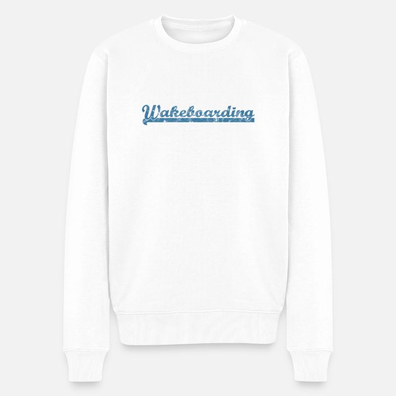 Wakeboard - Pull Premium bio Homme - blanc