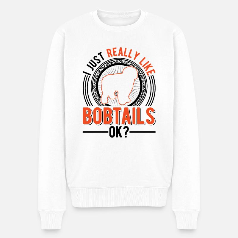 J’aime juste les bobtails - Pull Premium bio Homme - blanc