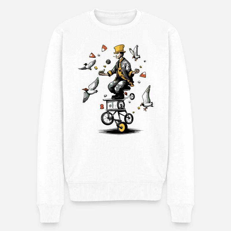 Jacky le jongleur - Pull Premium bio Homme - blanc