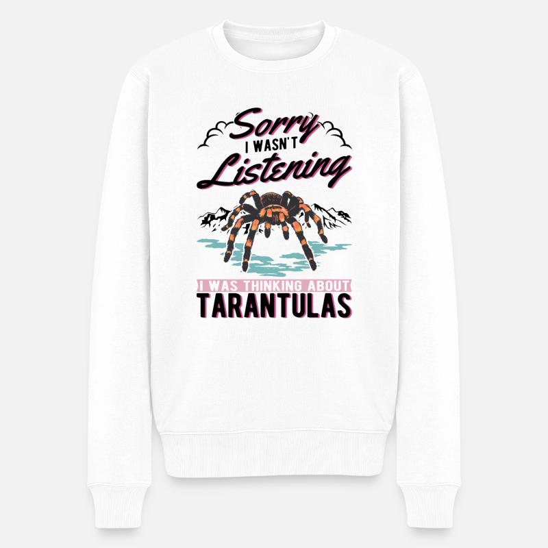 Tarantel Geschenk Spinne Tarantula - Männer Premium Bio Pullover - Weiß