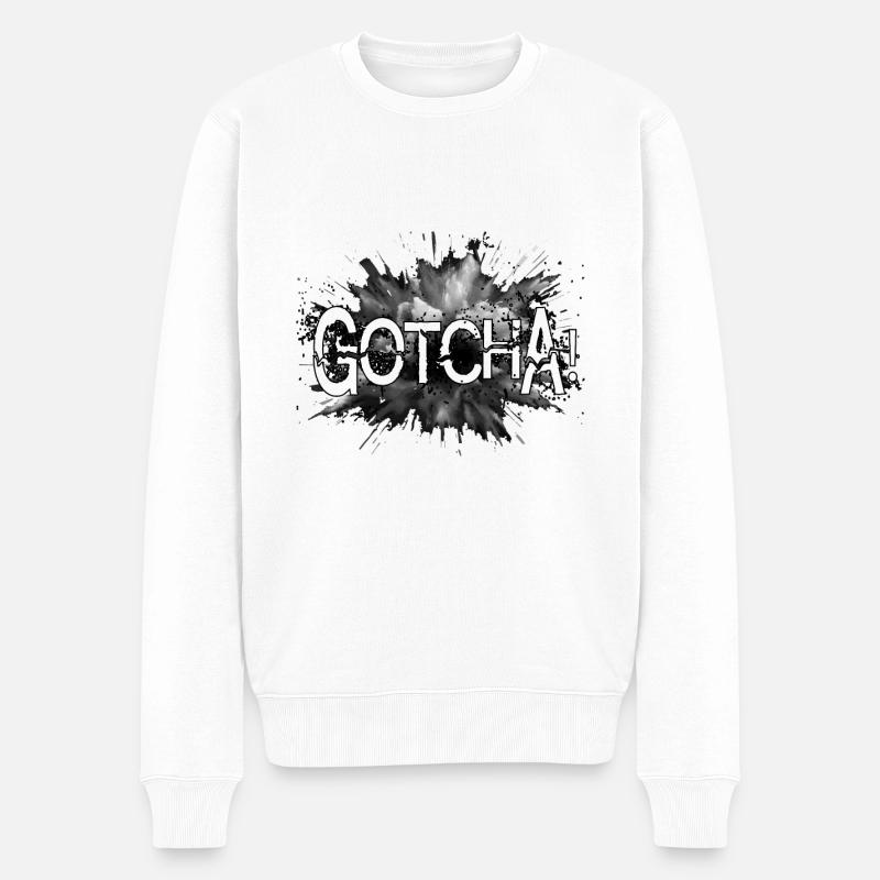 GOTCHA - Männer Premium Bio Pullover - Weiß