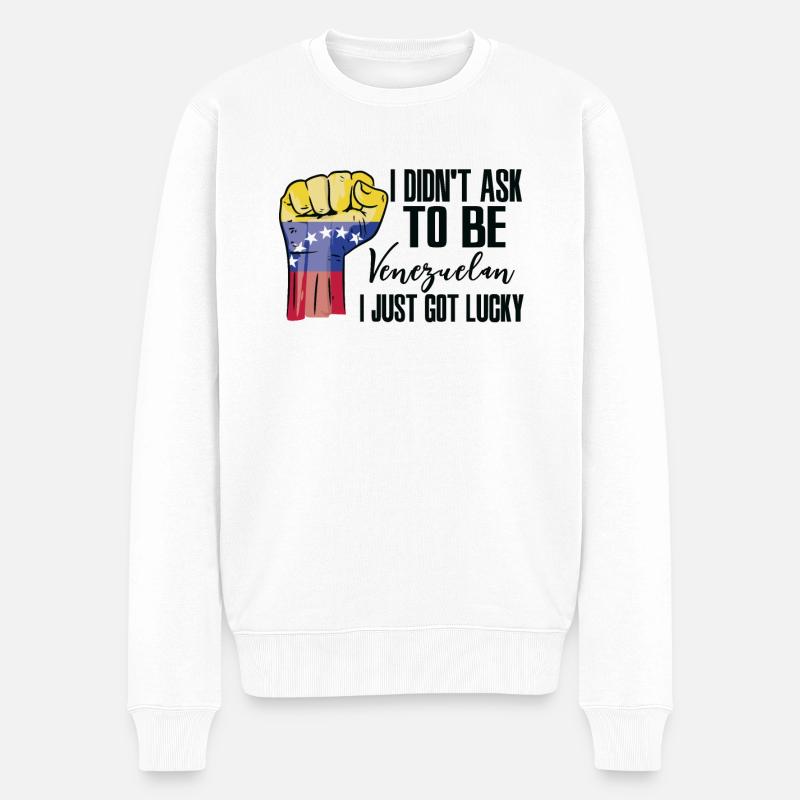 Fierté vénézuélienne Drapeau vénézuélien - Pull Premium bio Homme - blanc