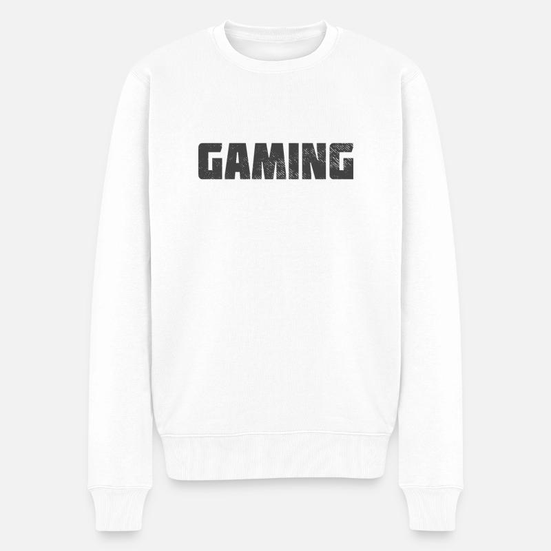 Jeu - Pull Premium bio Homme - blanc