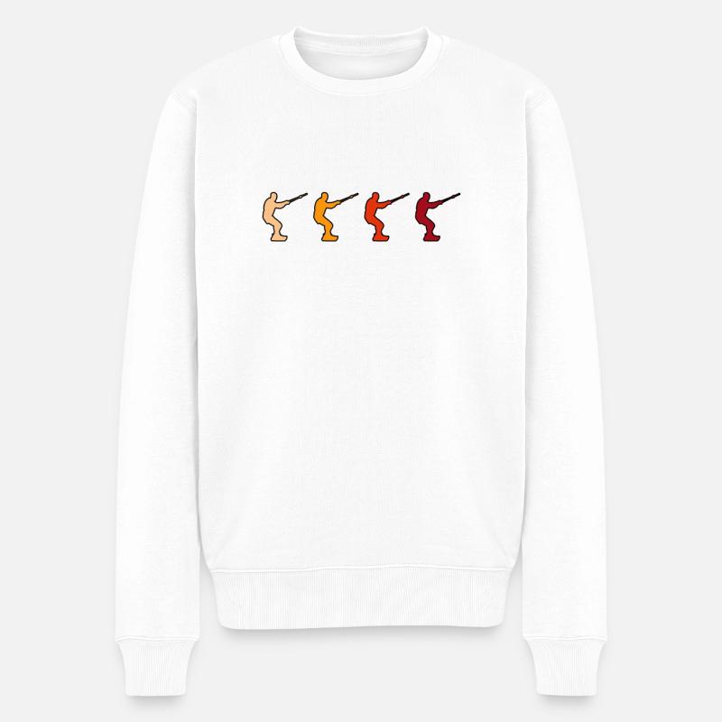 Kite Surf Rétro - Pull Premium bio Homme - blanc