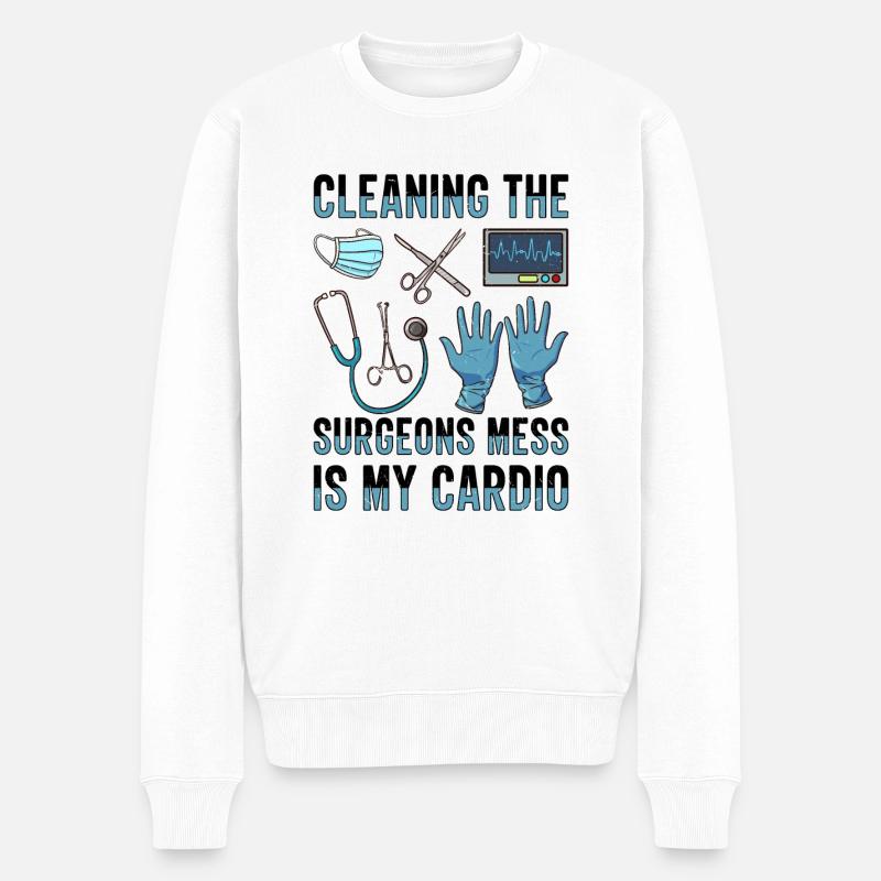 Scrub Tech OP-Techniker Chirurgischer Technologe - Männer Premium Bio Pullover - Weiß