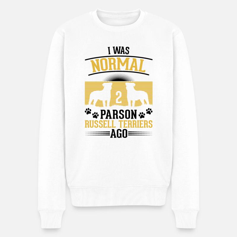 Parson Russell Terrier Cadeau - Pull Premium bio Homme - blanc