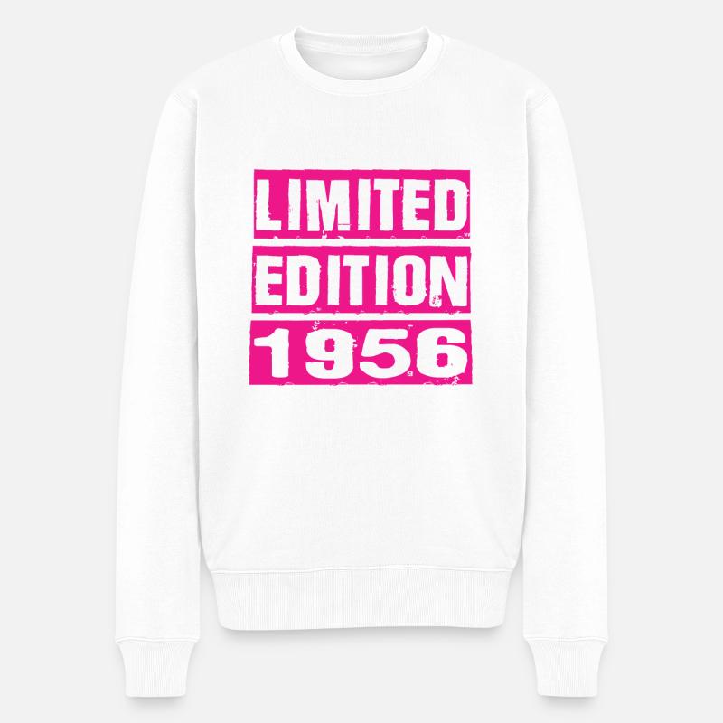 Limited Edition 1956 - Männer Premium Bio Pullover - Weiß