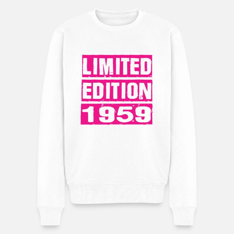 Limited Edition 1959 - Männer Premium Bio Pullover - Weiß