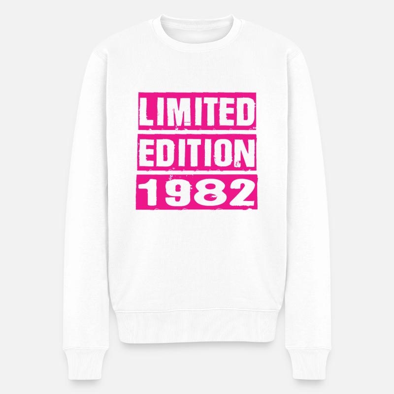 Limited Edition 1982 - Männer Premium Bio Pullover - Weiß