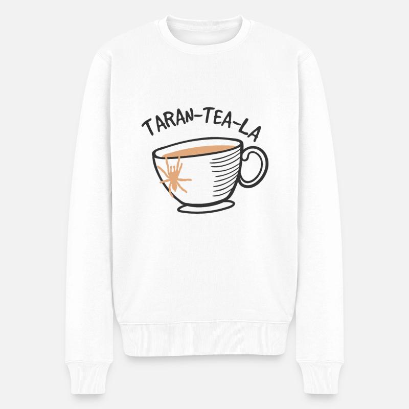 Spinnenliebhaber Spinnentiernetz Terrarium - Männer Premium Bio Pullover - Weiß