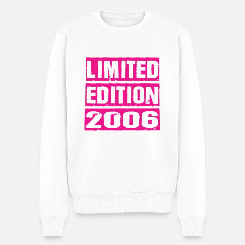 Limited Edition 2006 - Männer Premium Bio Pullover - Weiß
