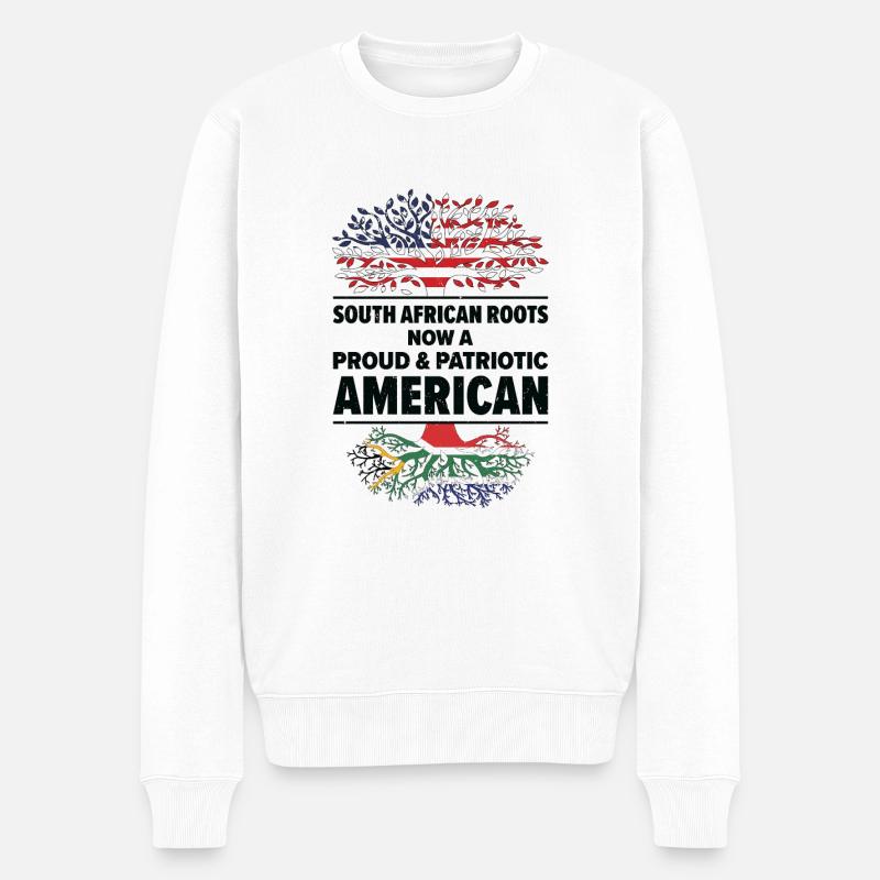 Patriote sud-africain américain États-Unis - Pull Premium bio Homme - blanc