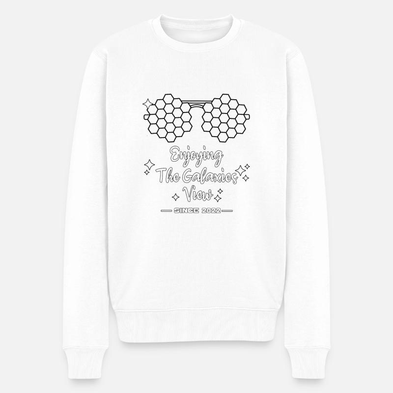 JWST Conception rétro - Pull Premium bio Homme - blanc