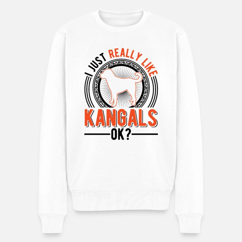 Cadeau de chien Kangal - Pull Premium bio Homme - blanc