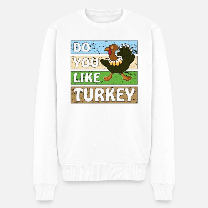 AIMEZ-VOUS LA TURQUIE - Pull Premium bio Homme - blanc