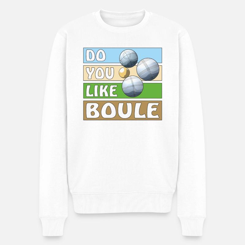 AIMEZ-VOUS LA BOULE - Pull Premium bio Homme - blanc
