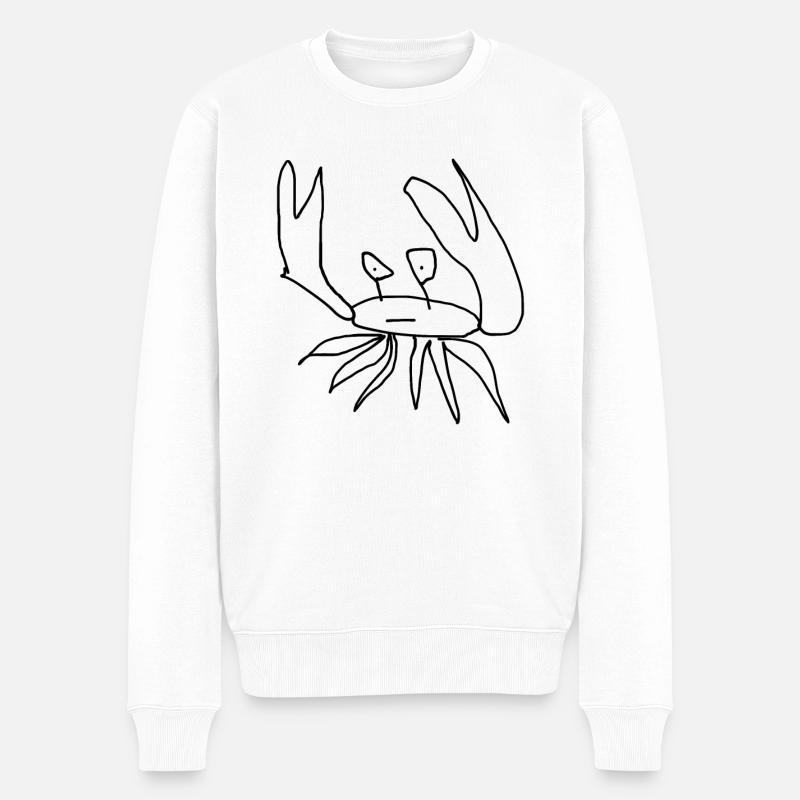 Crustacés - Pull Premium bio Homme - blanc