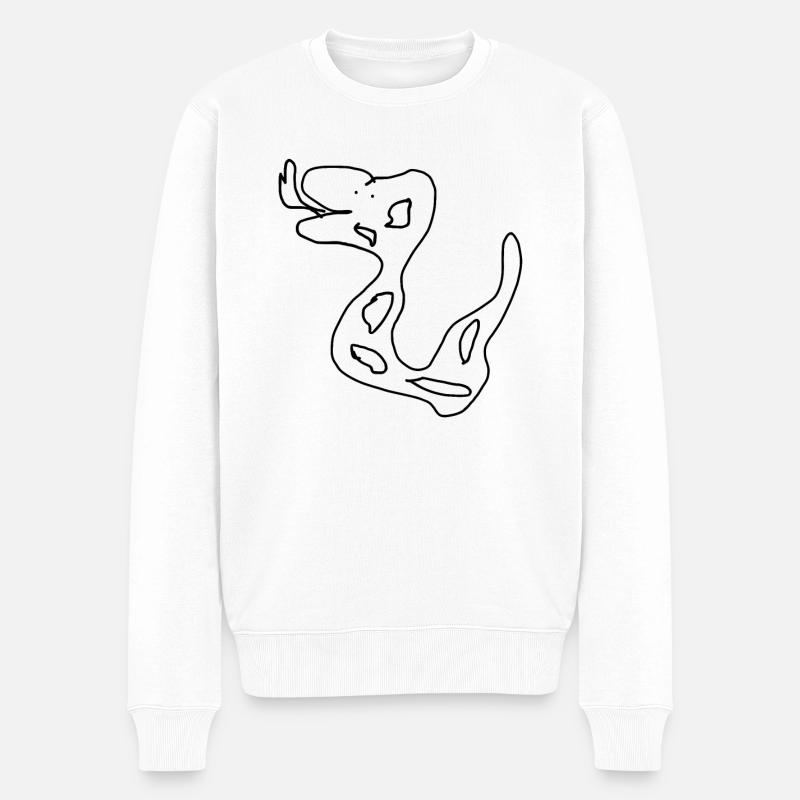 Serpent - Pull Premium bio Homme - blanc