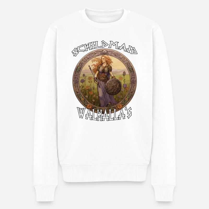 Walhalla Maidens Das Geschenk heldenhafte Frauen - Männer Premium Bio Pullover - Weiß