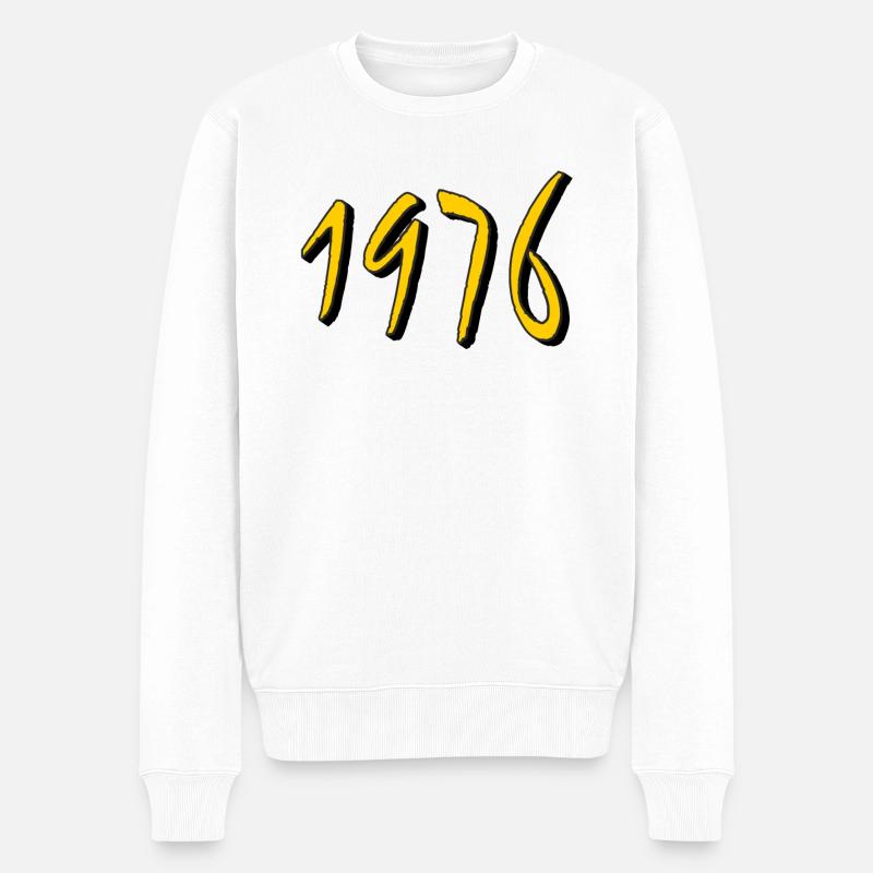 ANNÉE D’ANNIVERSAIRE 1976 - Pull Premium bio Homme - blanc