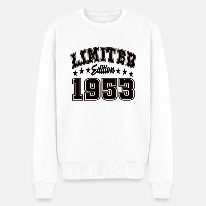 Limited Edition 1953 - Männer Premium Bio Pullover - Weiß