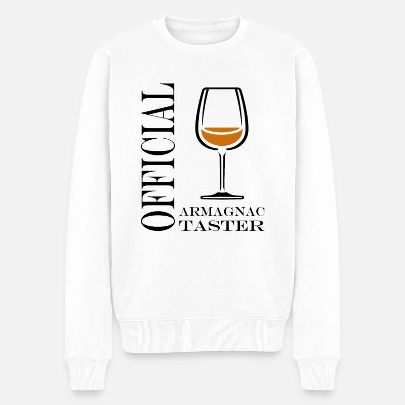 Offizieller Armagnac-Verkoster - Männer Premium Bio Pullover - Weiß