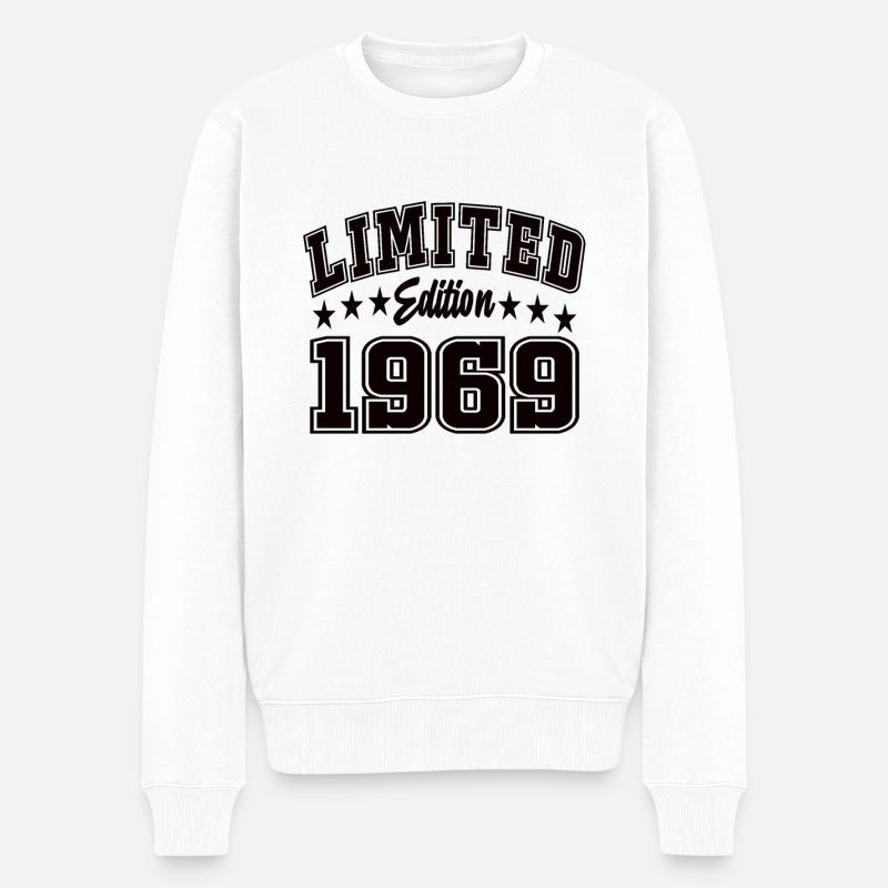 Limited Edition 1969 - Männer Premium Bio Pullover - Weiß