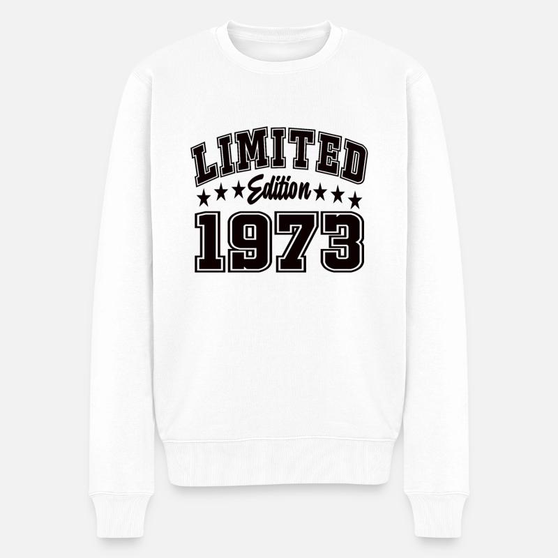 Limited Edition 1973 - Männer Premium Bio Pullover - Weiß