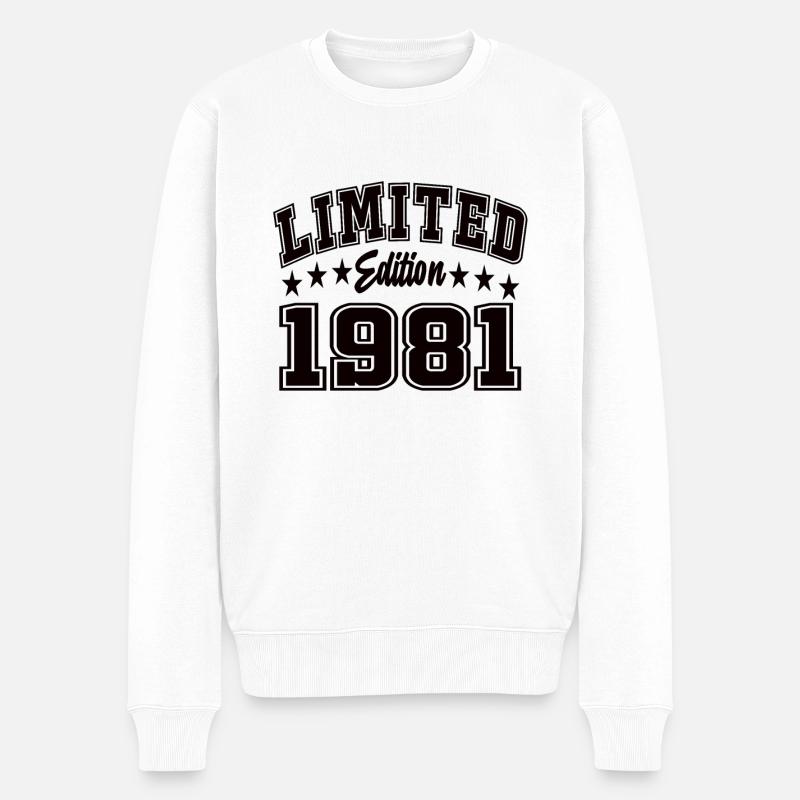Édition limitée 1981 - Pull Premium bio Homme - blanc