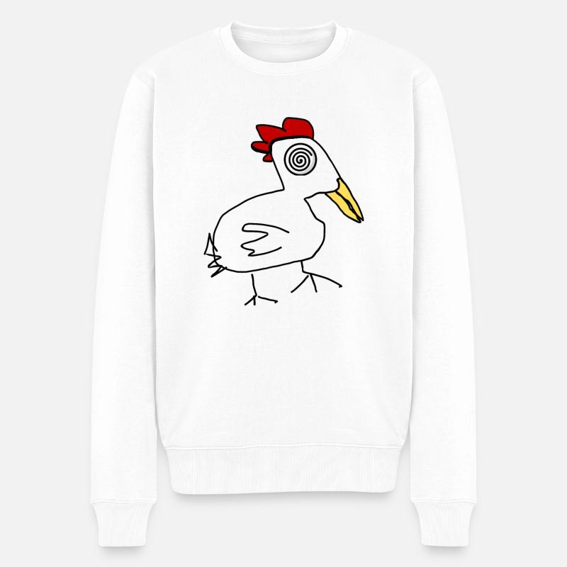 Poulet - Pull Premium bio Homme - blanc