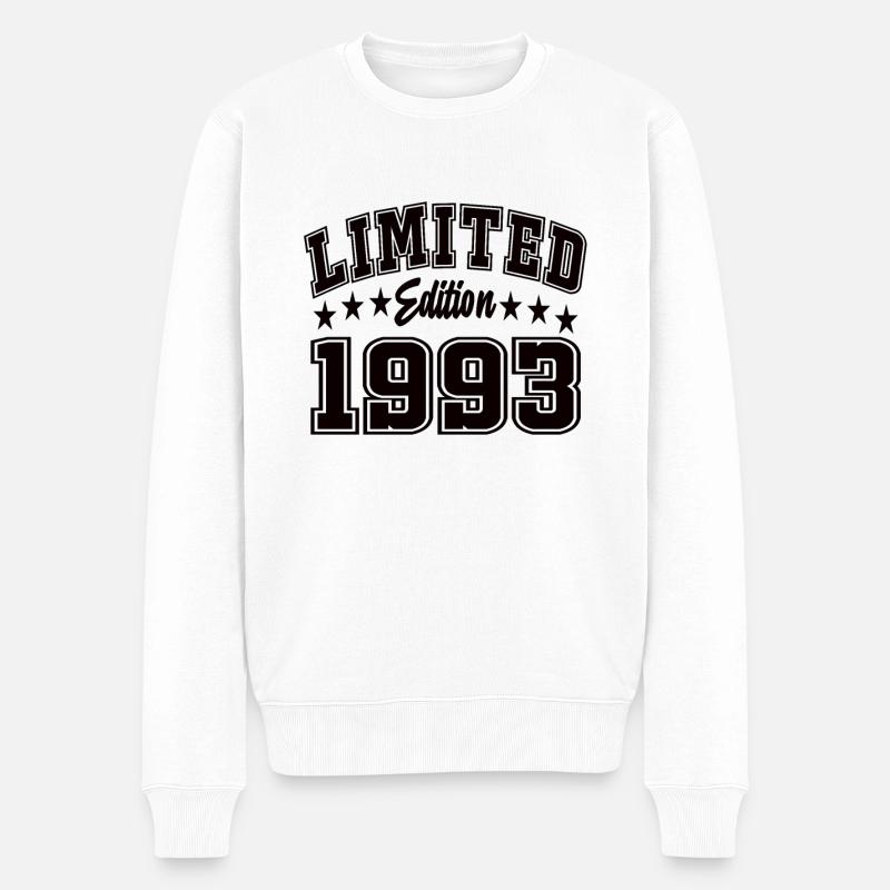 Limited Edition 1993 - Männer Premium Bio Pullover - Weiß