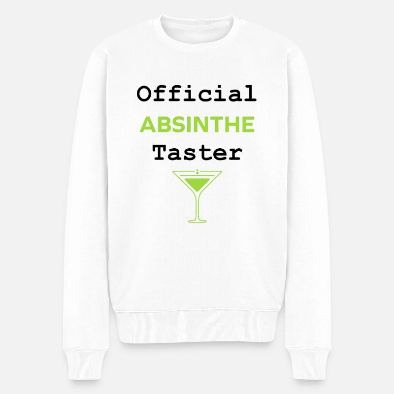 Official taster absinthe - Pull Premium bio Homme - blanc