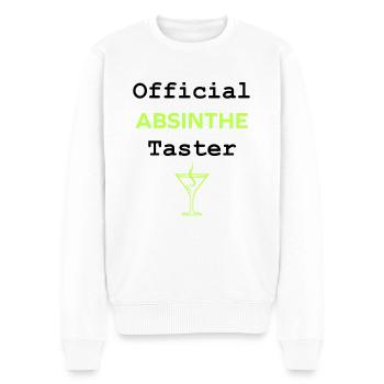 Offizielle Absinth-Verkostung - Männer Premium Bio Pullover - Weiß - Vorne - Thijin (182cm)