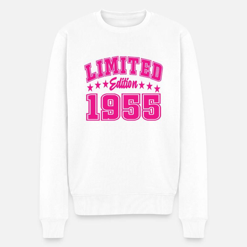 Limited Edition 1955 - Männer Premium Bio Pullover - Weiß