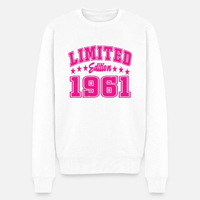 Limited Edition 1961 - Männer Premium Bio Pullover - Weiß
