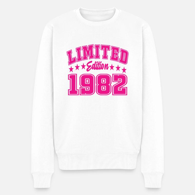 Limited Edition 1982 - Männer Premium Bio Pullover - Weiß