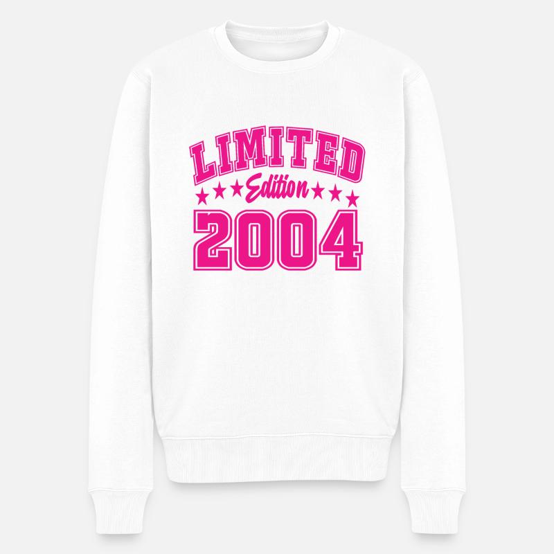 Limited Edition 2004 - Männer Premium Bio Pullover - Weiß