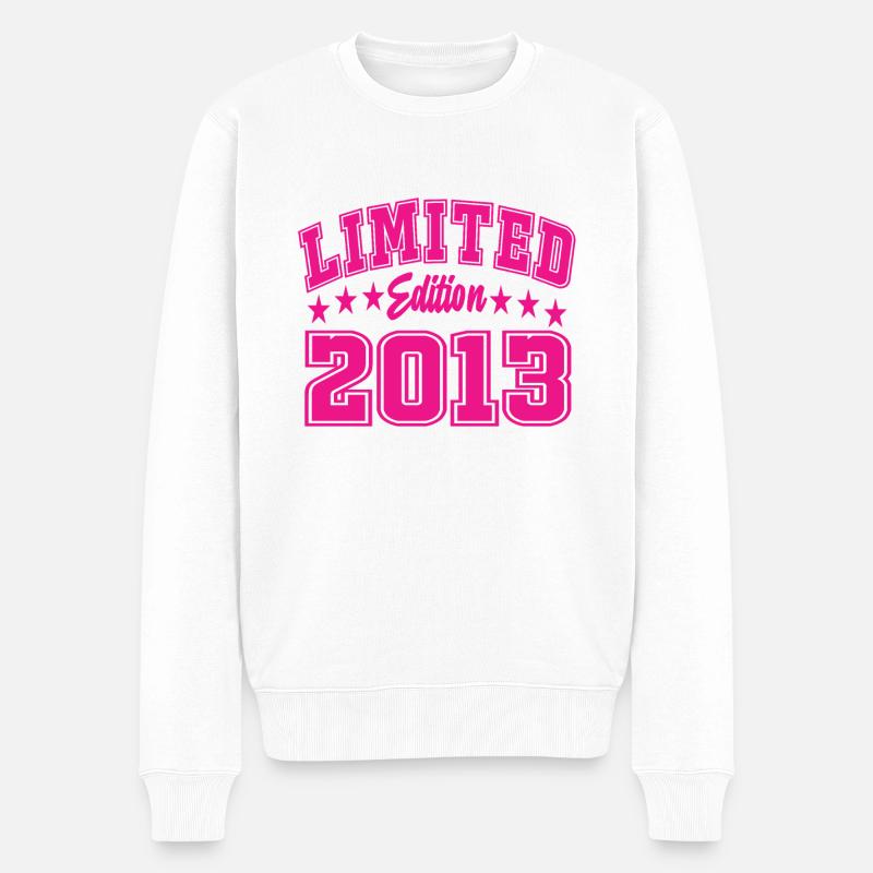 Limited Edition 2013 - Männer Premium Bio Pullover - Weiß