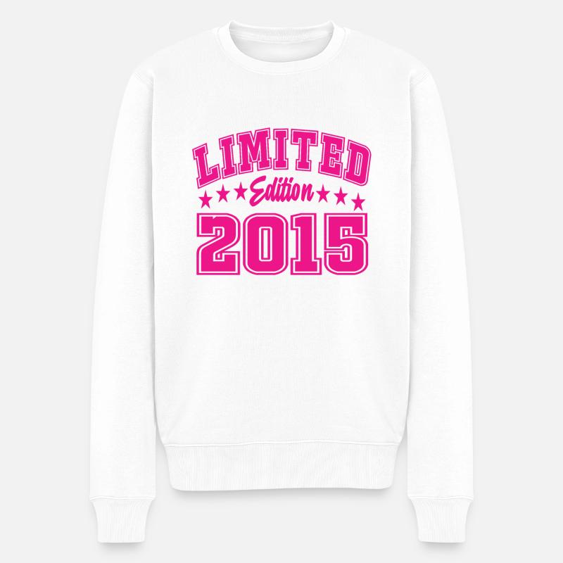 Limited Edition 2015 - Männer Premium Bio Pullover - Weiß