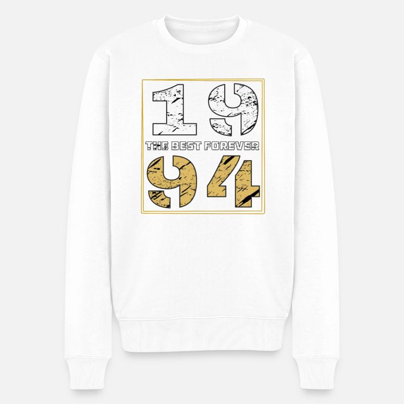 THE BEST FOREVER 1994 - Männer Premium Bio Pullover - Weiß