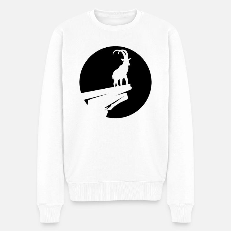 Chèvre - (5) - Pull Premium bio Homme - blanc