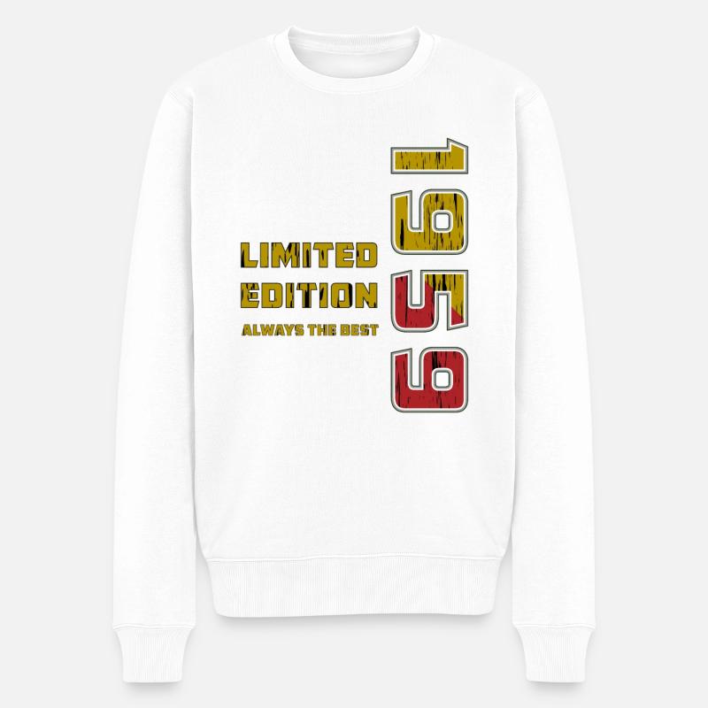 JAHRESZAHL 1959 - Männer Premium Bio Pullover - Weiß