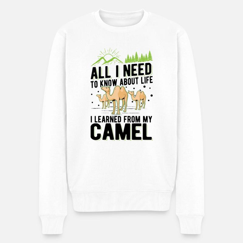Camel Lover Egypte - Pull Premium bio Homme - blanc