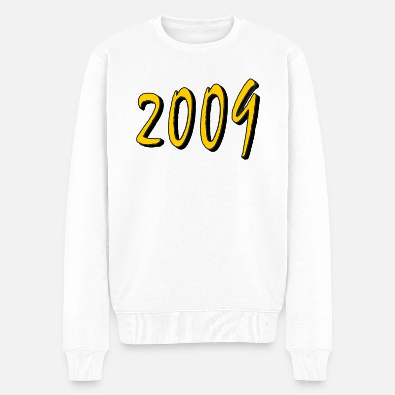 ANNÉE D’ANNIVERSAIRE 2009 - Pull Premium bio Homme - blanc