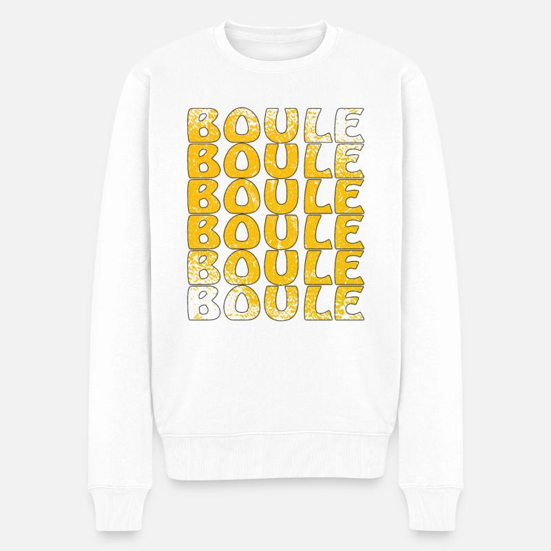 BOULES - Pull Premium bio Homme - blanc