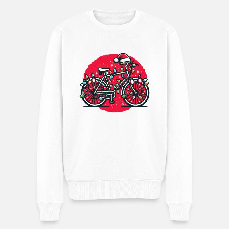 Cyclisme Vélo Cyclisme Cycliste - Pull Premium bio Homme - blanc