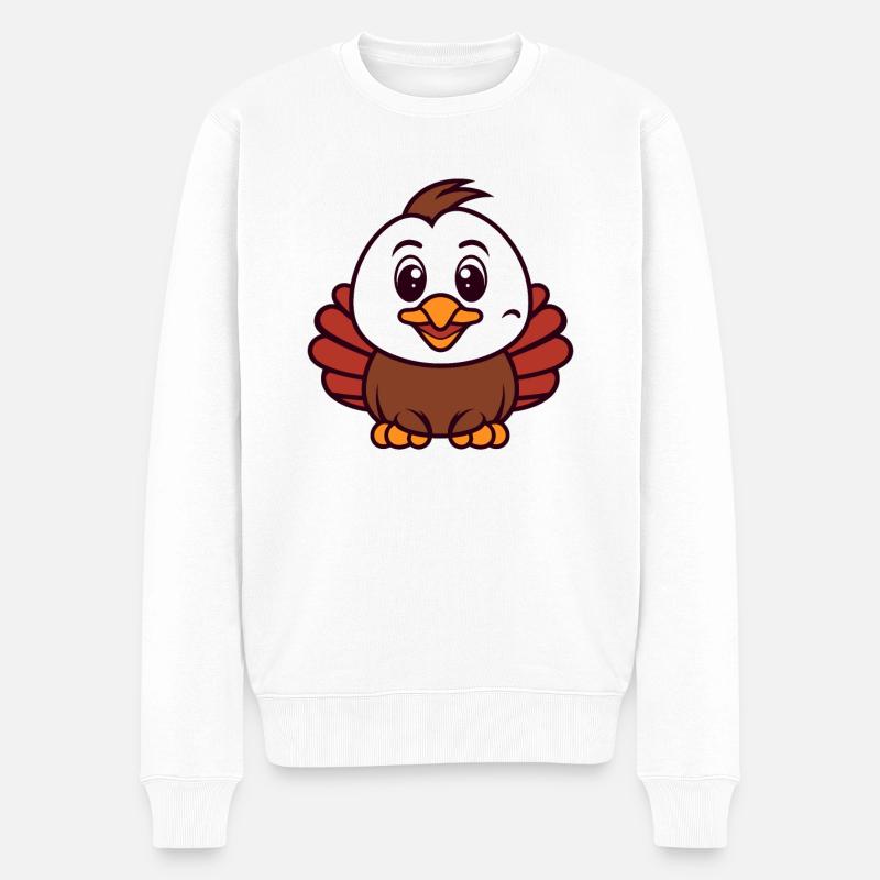 dindons - Pull Premium bio Homme - blanc